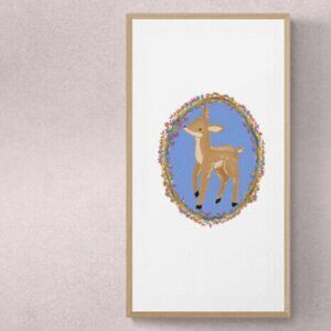 Cute Deer | Kids Art | Modern Wall Art Decor | Minimalist Digital Prints